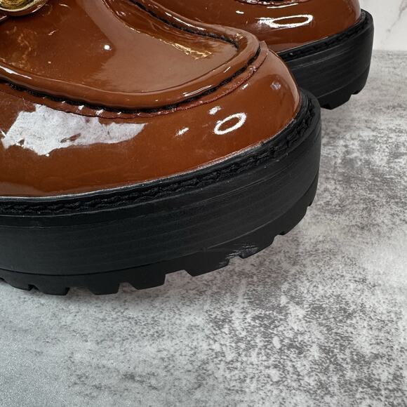 Madden Girl Kassidy-C Platform Loafer Women's 11 Brown Lug Sole Chunky Heel - Picture 10 of 14